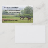 Carte de visite galopant des chevaux (Devant / Derrière)