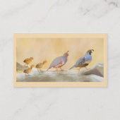 Carte De Visite Gambrel's Quail Painting Original Bird Art (Dos)