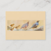 Carte De Visite Gambrel's Quail Painting Original Bird Art (Dos)