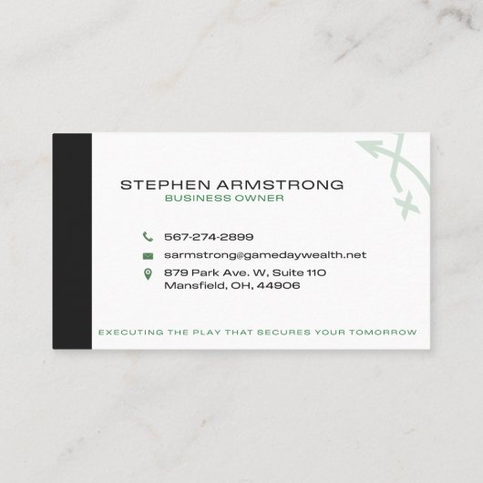 Carte De Visite Gameday Business Card (Dos)