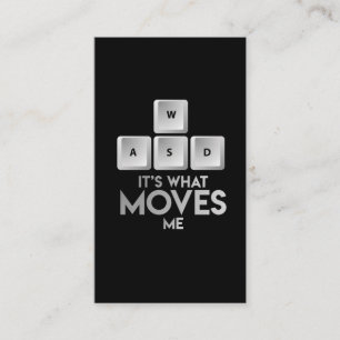 Carte De Visite Gamer de ballot de T-shirt de jeu de PC de clés d