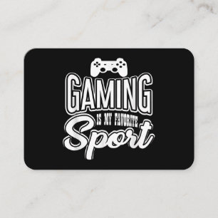 Carte De Visite Gamer - Jouer Est Mon Sport Préféré
