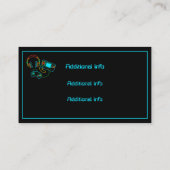 Carte De Visite Gamer Retro Neon Noir (Dos)