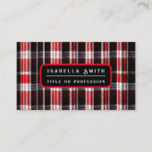 Carte De Visite Gamme Abstraite Red Black (Devant)