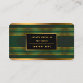 Carte De Visite Gamme de Texture Verte Luxe Linen (Devant)