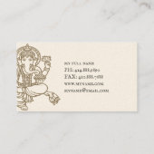 Carte de visite Ganesh (Dos)