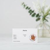 Carte De Visite gant de baseball et conception de vecteur de baseb (Debout devant)