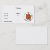 Carte De Visite gant de baseball et conception vectorielle de base (Devant / Derrière)