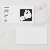 Carte De Visite Gant de boxe (Devant / Derrière)