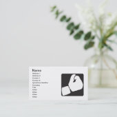 Carte De Visite Gant de boxe (Debout devant)