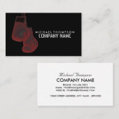 Carte De Visite Gants de boxe solaires, Boxer, Entraîneur de boxe (Devant / Derrière)