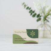 Carte De Visite Garage de pelouse Service de jardin Style minimali (Debout devant)