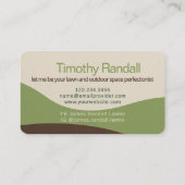 Carte De Visite Garage de pelouse Service de jardin Style minimali (Dos)