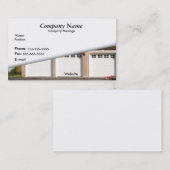 Carte De Visite Garage de voiture du blanc 3 (Devant / Derrière)