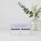 Carte De Visite Garage Door Company bleu-clair (Debout devant)