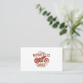 Carte De Visite garage motocycliste (Debout devant)
