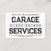 Carte de visite Garage Services (Dos)