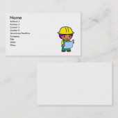 Carte De Visite Garçon d'architecte (Devant / Derrière)