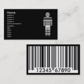 Carte De Visite garçon de code barres (Devant / Derrière)