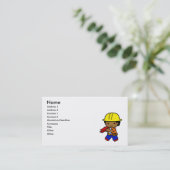 Carte De Visite Garçon de construction (Debout devant)