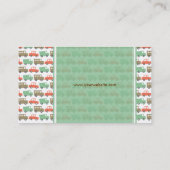 Carte De Visite Garçons Jouets Amusants Retro Pastels Cute Cars Ca (Dos)