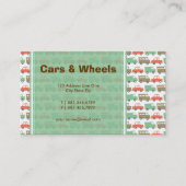 Carte De Visite Garçons Jouets Amusants Retro Pastels Cute Cars Ca (Devant)