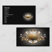 Carte De Visite Garcya.us_Heraldic_3, Nom, Adresse 1, Adresse ... (Devant / Derrière)