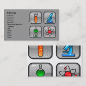 Carte De Visite Garcya.us_ScienceIcons, Nom, Adresse 1, Adresse... (Devant / Derrière)