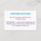 Carte De Visite Garde colorée d'amusement (Dos)