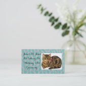 Carte De Visite Garde d'animaux de compagnie Chat Chien Bureau d'a (Debout devant)