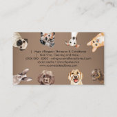 Carte De Visite Garde d'animaux de compagnie Chiens Taille Small B (Dos)