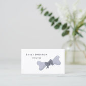 Carte De Visite Garde d'animaux Gray Bone (Debout devant)