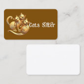 Carte De Visite Garde de chat (Devant / Derrière)