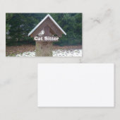 Carte De Visite Garde de chat (Devant / Derrière)