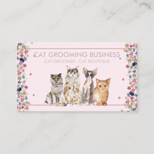 Carte De Visite Garde de chat Maison Cozy Stay (Devant)