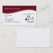 Carte De Visite Garde de chienchien (Devant / Derrière)