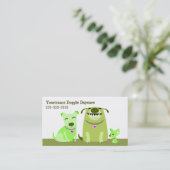 Carte De Visite Garde de chienchien/marcheur de chien (Debout devant)