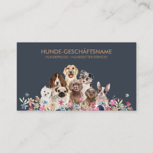 Carte De Visite garde de chiens garde d'animaux domestiques gardie