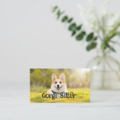 Carte De Visite garde de corgi (Debout devant)