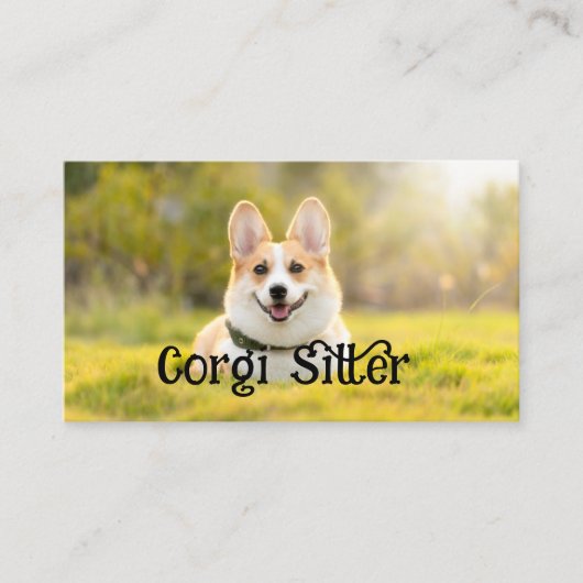 Carte De Visite garde de corgi (Devant)
