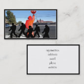 Carte De Visite Garde de passage avec enfants dans la rue (Devant / Derrière)