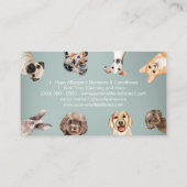 Carte De Visite Garde de petits chiens Rendez-vous (Dos)