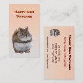 Carte De Visite Garde d'écureuil doux (Devant / Derrière)