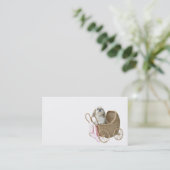 Carte De Visite Garde d'enfants d'animal familier (Debout devant)