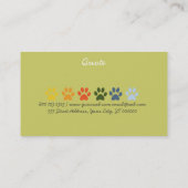 Carte De Visite Garde d'enfants d'animal familier audacieuse et (Dos)