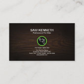 Carte De Visite Garde d'enfants en bois d'animal familier de (Dos)