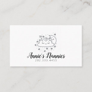 Carte De Visite Garde d'enfants Garderie Baby-sitting