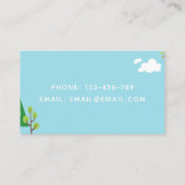 Carte De Visite Garde d'enfants Nanny Babysitter Garde d'enfants J (Dos)