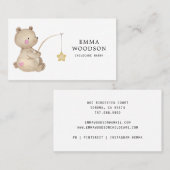 Carte De Visite Garde d'enfants Nanny Little Bear Pêche (Devant / Derrière)