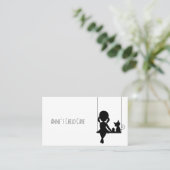 Carte De Visite Garde d'enfants Nounou (Debout devant)